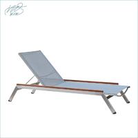 Luxury outdoor stainless steel Textile outdoor Sun Lounge
