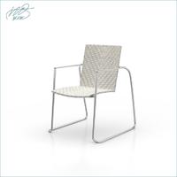 Outdoor Stainless Steel by PE Rattan Weaving Leisure Garden Chair