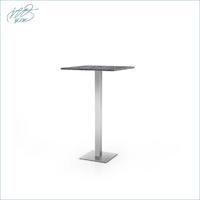 Durable Luxury Stainless Steel with Glass on top Coffee Table